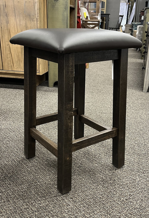 Set of 3 Leather Rafters Counter Stools