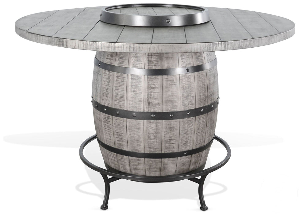 Alpine Grey Barrel Pub Table Package