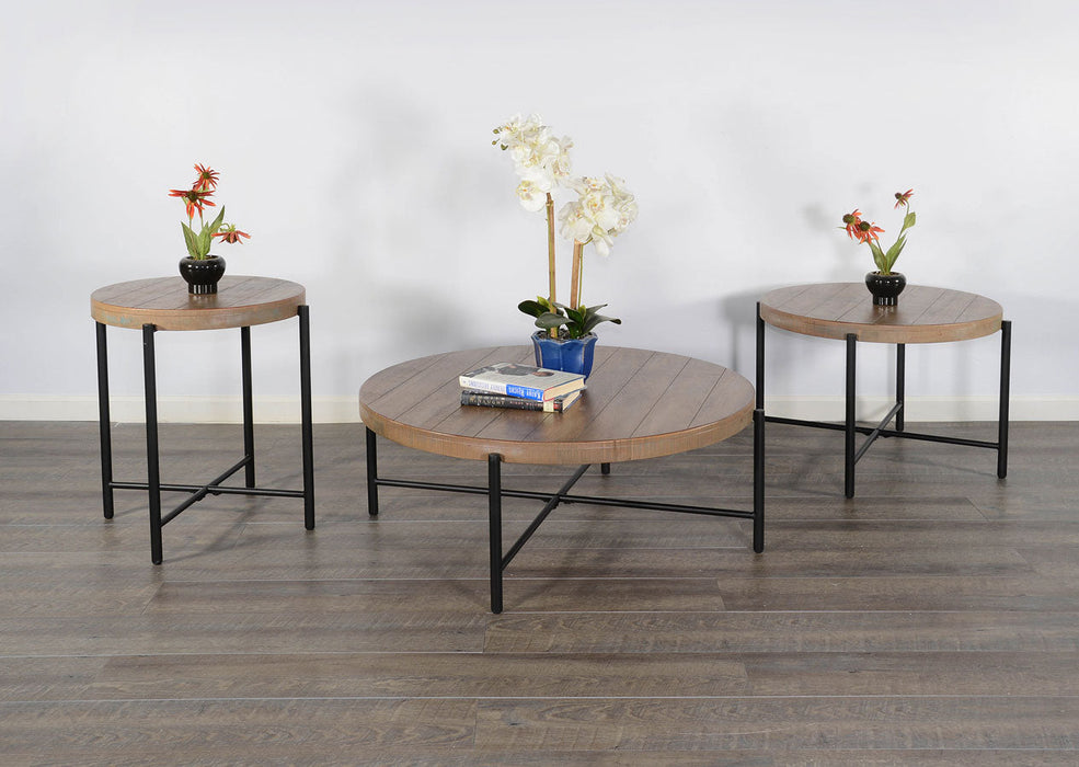 Weathered Brown Occasional Table Set