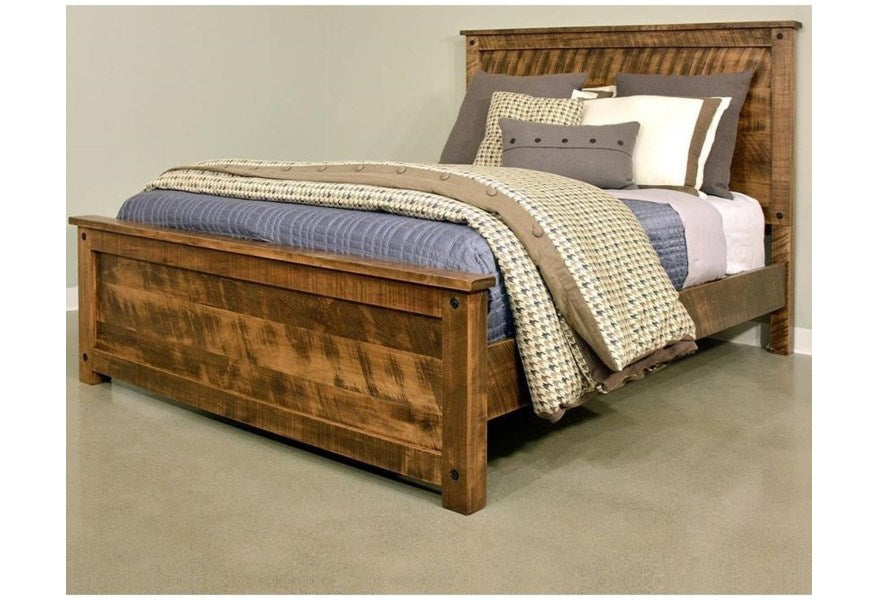 Adirondack Queen Bed in Driftwood