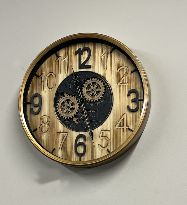 Carved Gear Clock