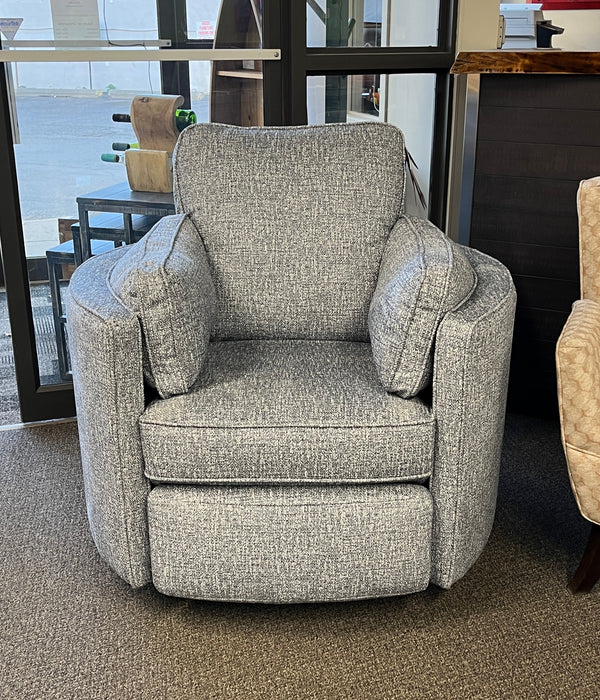 Luana Swivel Recliner in Denim