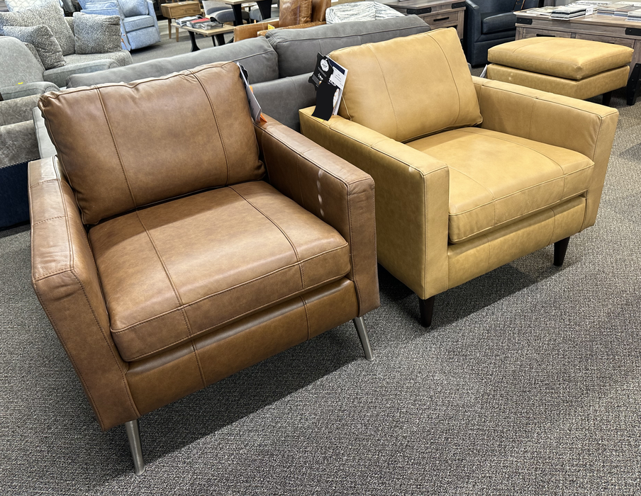 Trafton Leather Club Chairs