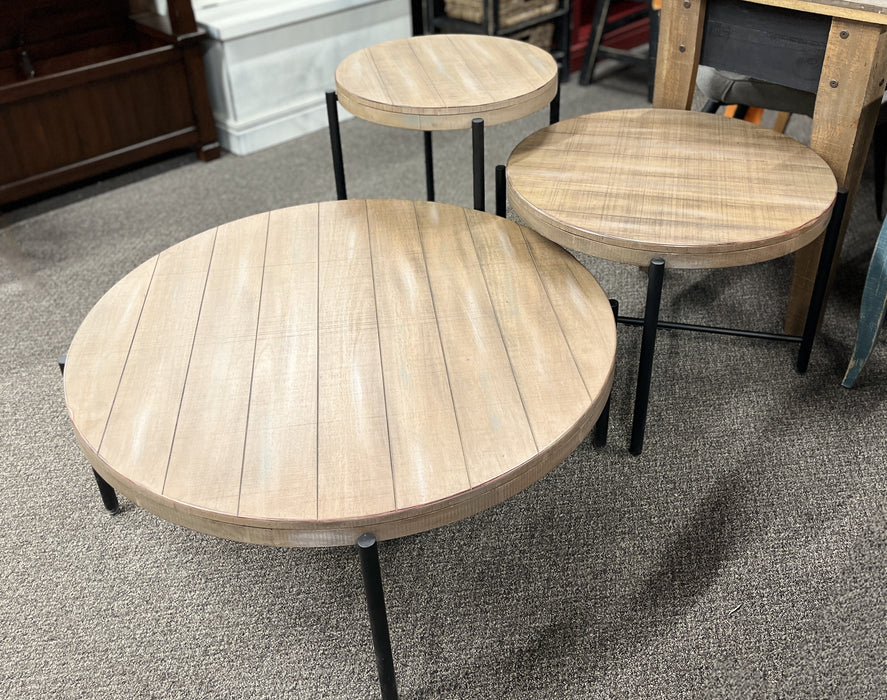 Weathered Brown Occasional Table Set