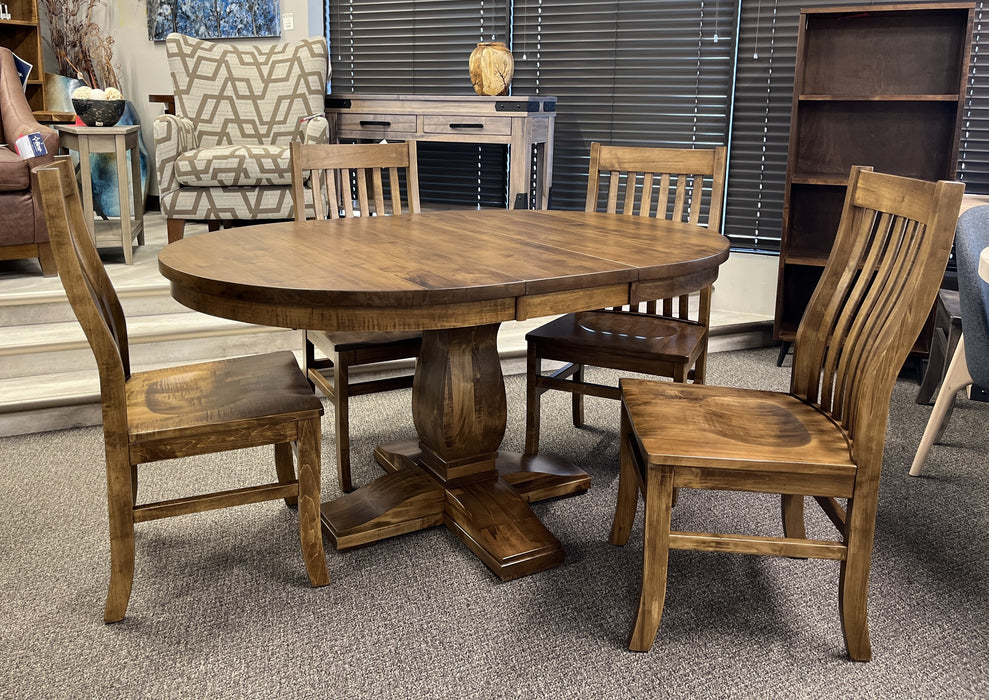 Valencia Dining Set in Handplaned Tanbark