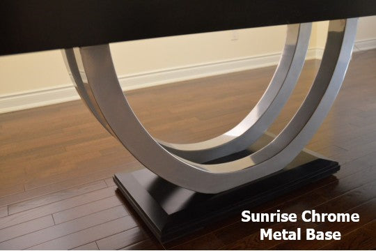 Contempo Metal Curve Pedestal Table