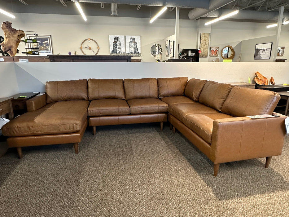 Trafton Leather Sectional Seating