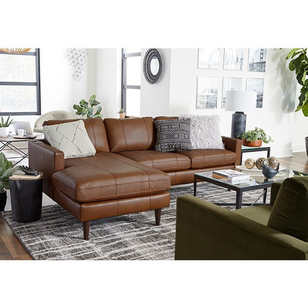 Trafton Leather Sectional Seating