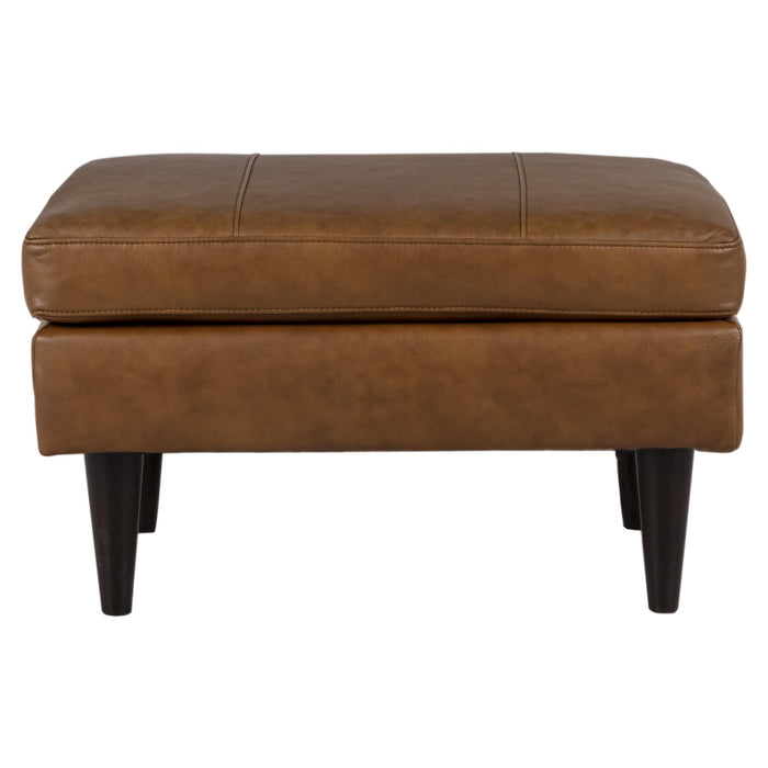 Trafton Leather Ottoman Clearout
